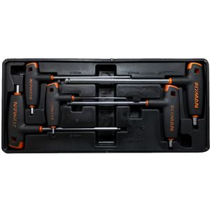 FIXMAN 5-pc L-handle Hex Keys W-ball Head 3-4-5-6-8mm